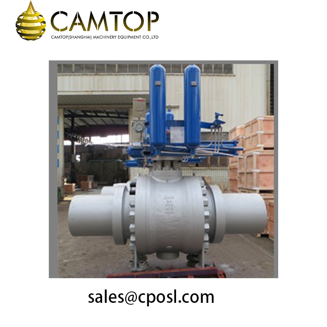 API 6D Trunnion Ball Valves, Gas Over Oil Actuated